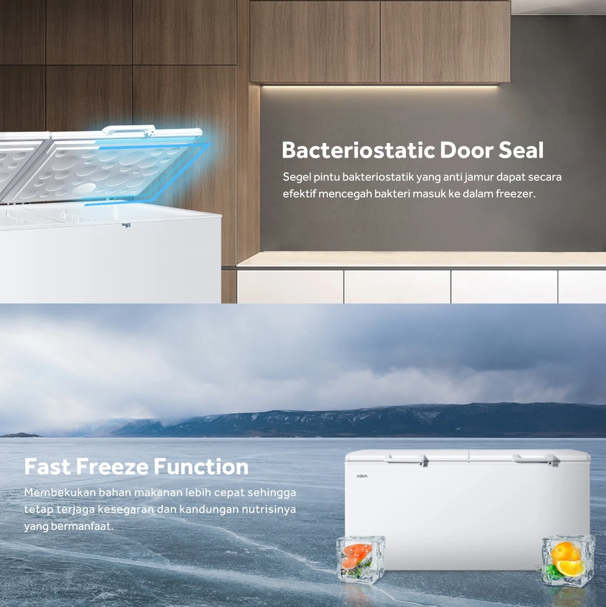 CHEST FREEZER AQUA Elektronik AQF-725EC